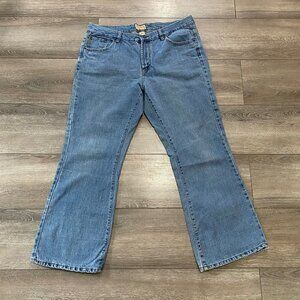 Steve & BARRY'S Flared Jeans Size 16 Woman’s Denim Short Blue